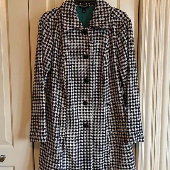 Torrid Houndstooth Pea Coat - Picture 1 of 6